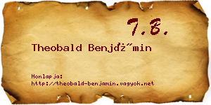 Theobald Benjámin névjegykártya
